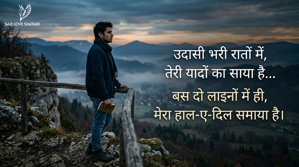 Hindi Shayari Love Sad 2 Lines