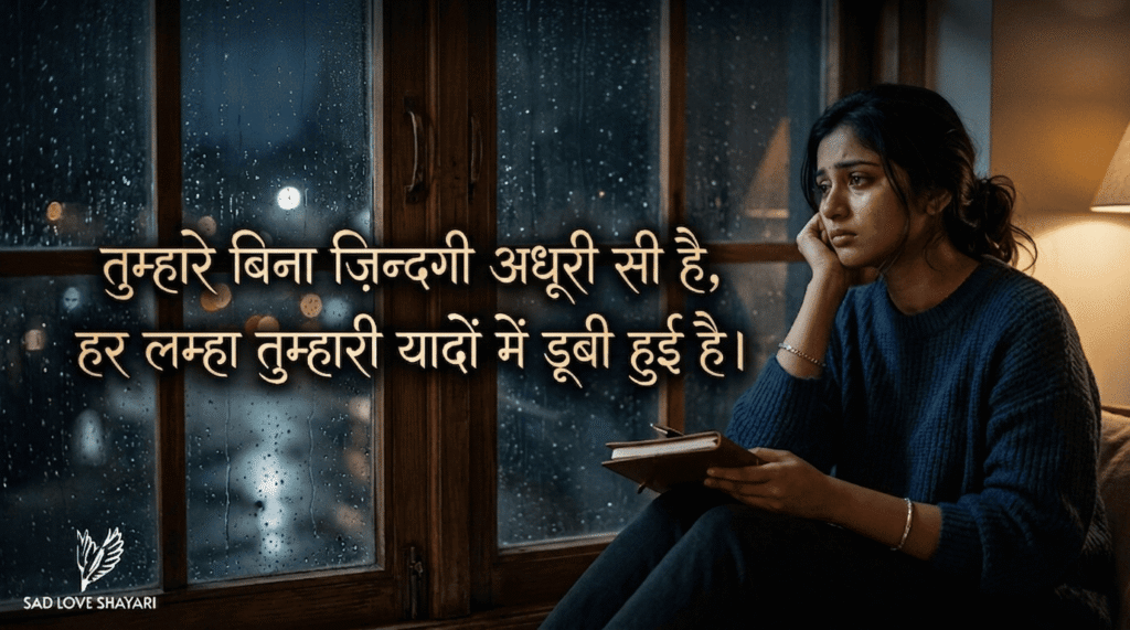 Hindi Shayari Love Sad 2 Lines