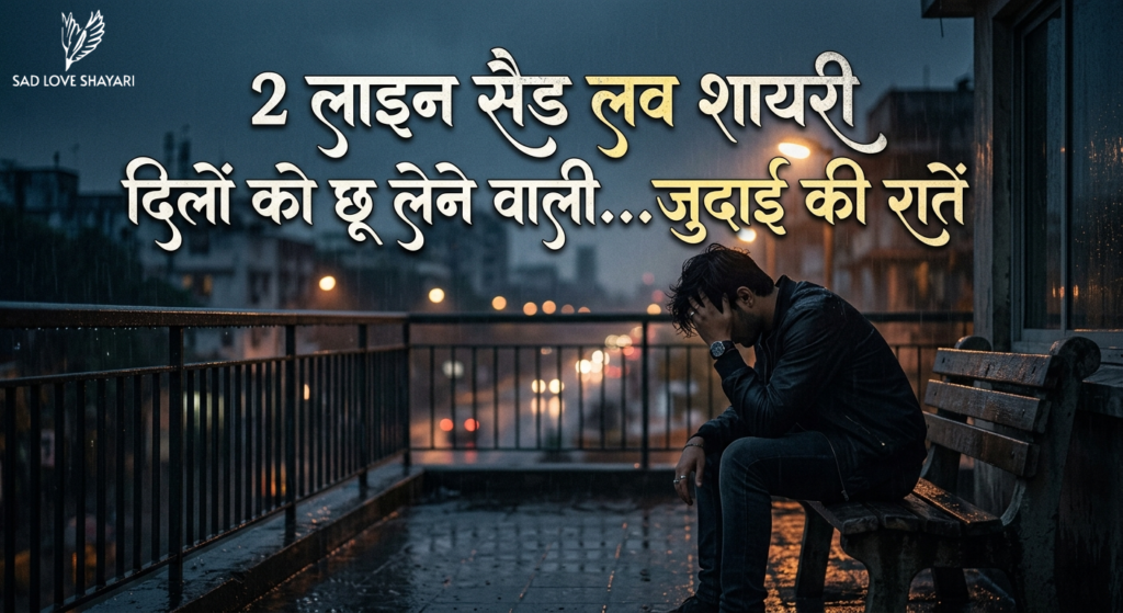 Hindi Shayari Love Sad 2 Lines